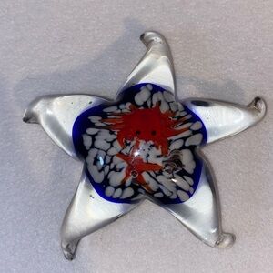 Handcrafted Glass Starfish Art Piece